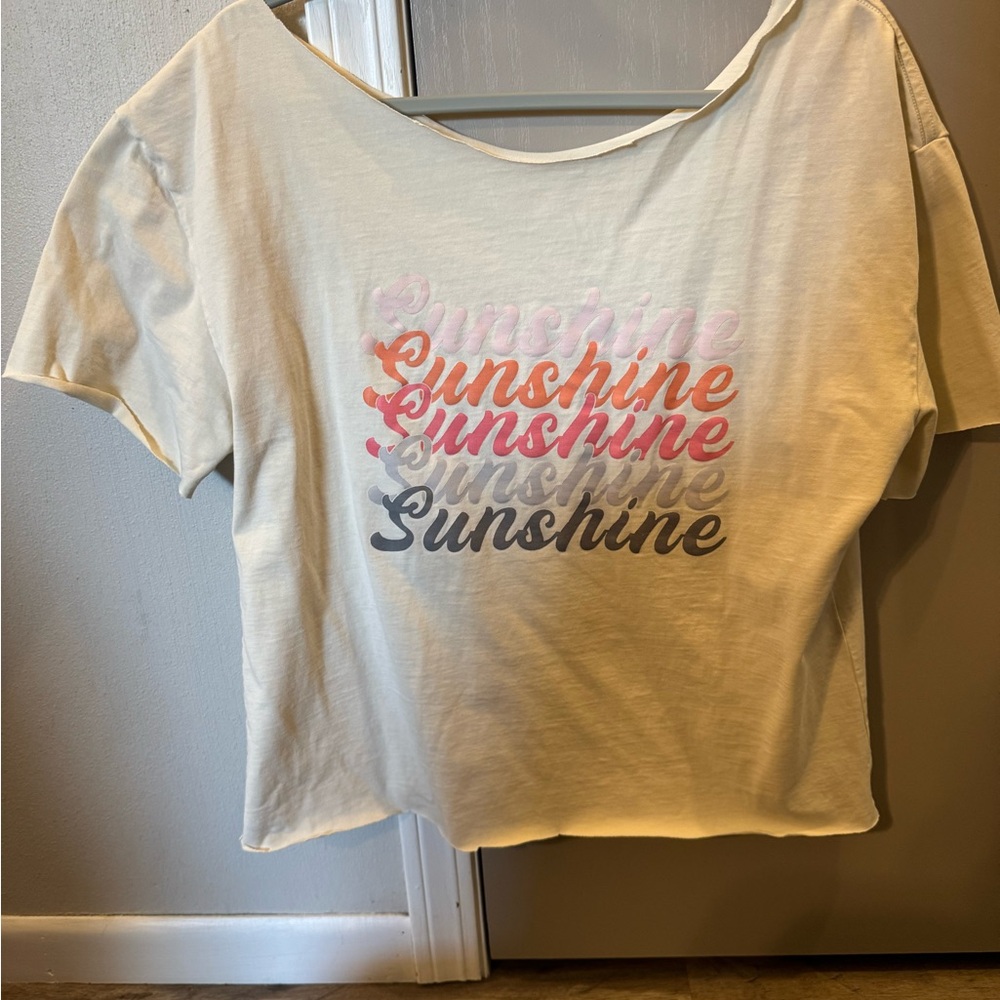 Sunshine Graphic Women's Cream Top